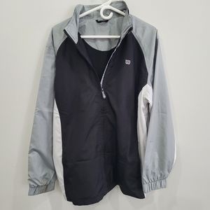 Wilson full zipper windbreaker jacket - Men's size Medium